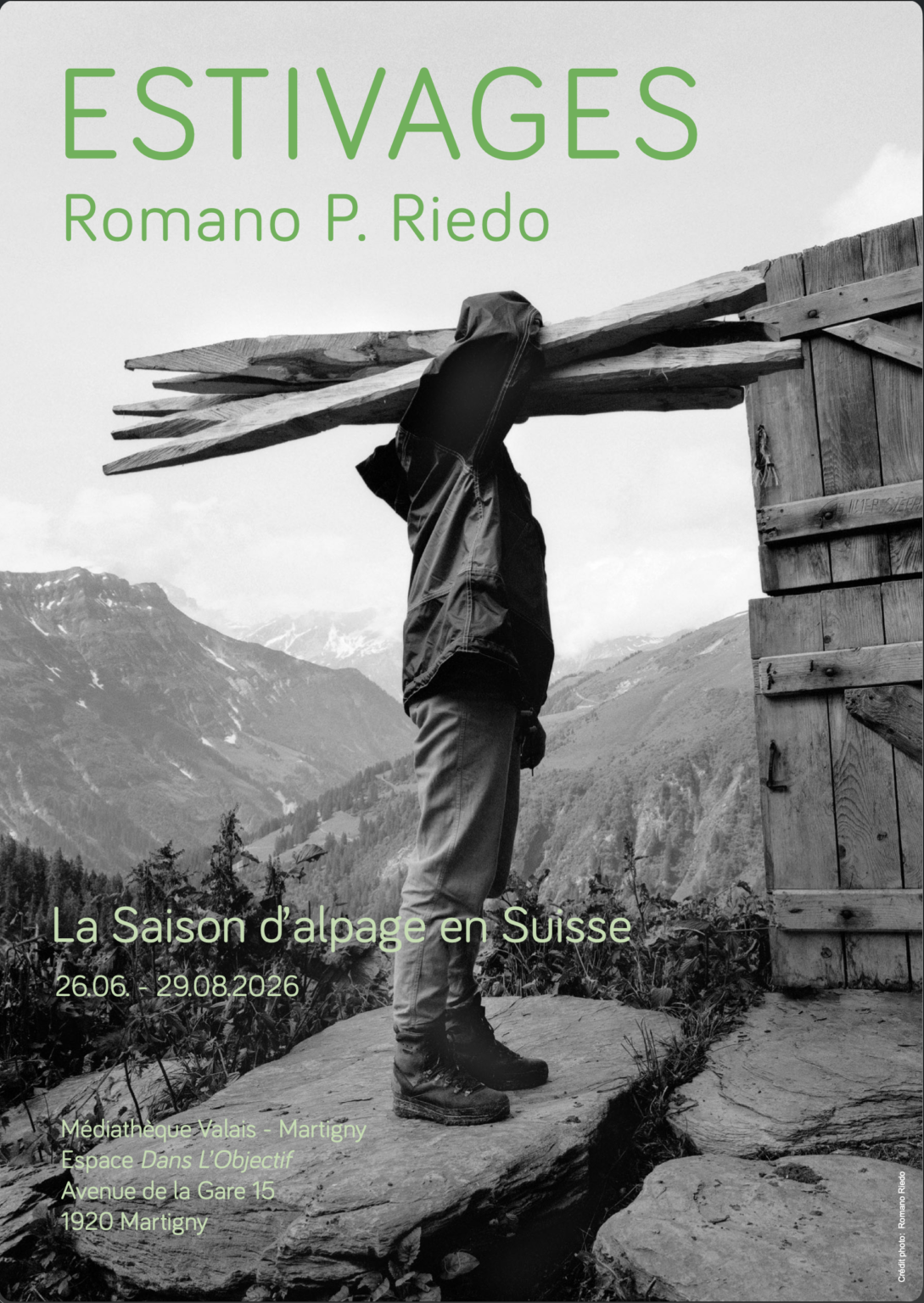 Estivages, une exposition de photographies de Romano Riedo.